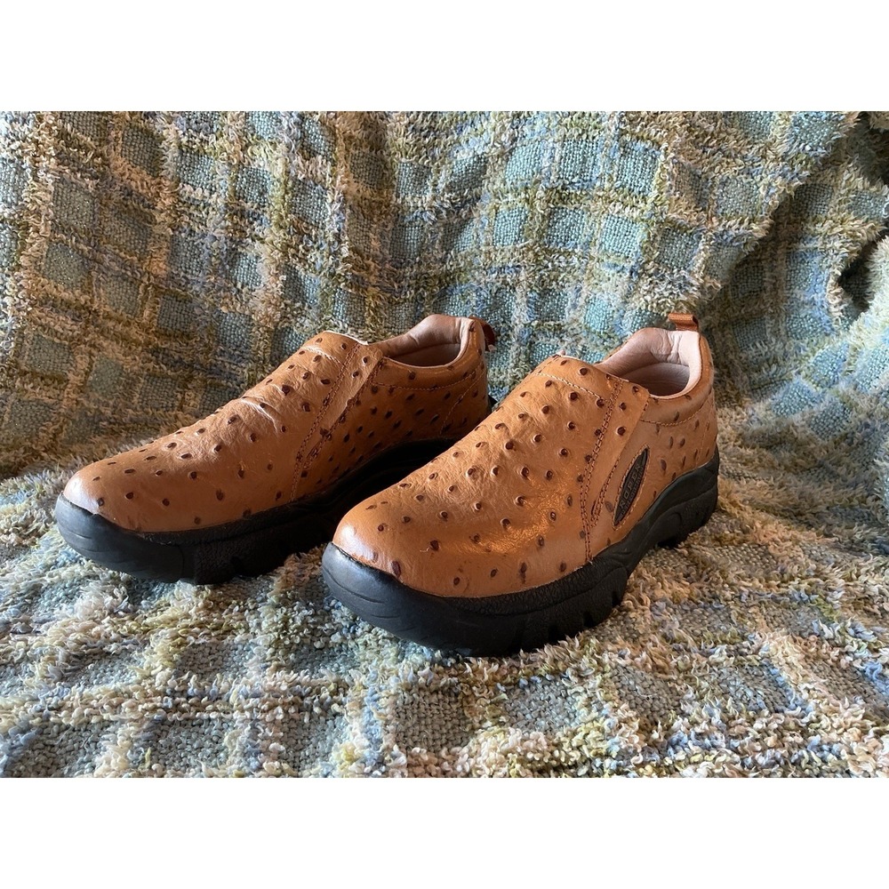 Roper Performance Faux Ostrich Slip On‎ Shoes Men's 8 NWT